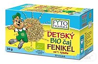 FYTO DETSKÝ BIO čaj Fenikel 20×1,5 g (30 g), vrecká (od 1. týždňa)