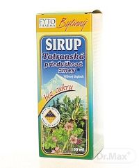FYTO Tatranská priedušková zmes SIRUP bez cukru 1x100 ml, bylinný sirup