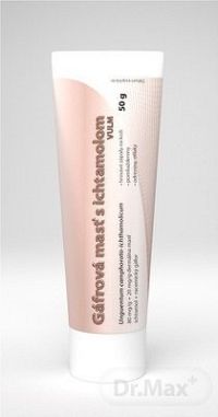 Gáfrová masť s ichtamolom VULM (Ung.camp.-ichth.) ung der (tuba lam.) 1x50 g