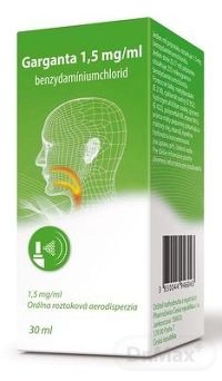 Garganta 1,5 mg/ml aer ors (fľ.HDPE) 150 dávok 1x30 ml