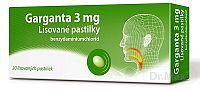 Garganta 3 mg pas ocp (blis.PVC/PE/PVDC/Al) 1x20 ks
