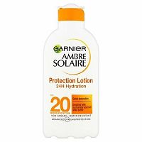 GARNIER Ambre Solaire Classic Protection SPF 20 1×200 ml, opaľovacie mlieko so strednou ochranou na mierne opálenú pokožku
