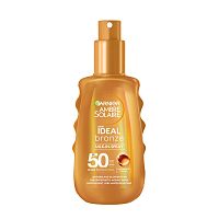 Garnier Ambre Solaire Ideal Bronze opaľovacie telové mlieko v spreji SPF 50