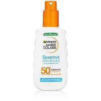 Garnier Ambre Solaire Sensitive Advanced Sprej, veľmi vysoká ochrana, svetlá citlivá pokožka, SPF 50+, 150 ml