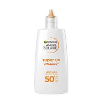 Garnier Ambre Solaire Super UV denný fluid proti tmavým škvrnám s vitamínom C a SPF 50+