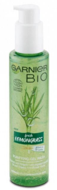 Garnier BIO Intenzívny čistiaci gél 150 ml s organickým esenciálnym olejom z citrónovej trávy
