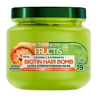 Garnier Fructis Vitamin Strength Biotin Hair Bomb posilňujúca maska na slabé vlasy so sklonom k vypadávaniu 320 ml