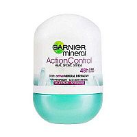 GARNIER Guľôčkový dezodorant ACTION CONTROL 1×50 ml, minerálny