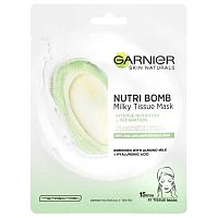 Garnier Nutri Bomb mandle pleťová maska s mandľovým mliekom 32g