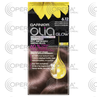 Garnier Olia permanentná farba na vlasy bez amoniaku 6.12 svetlo hnedá dúhová 1×112 ml, farba na vlasy