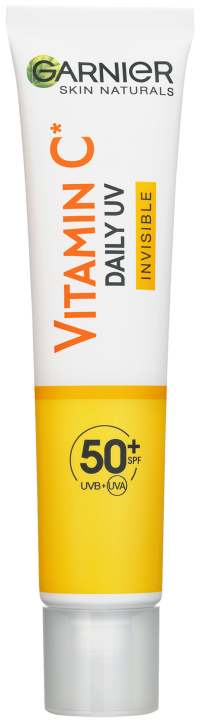 Garnier Skin Naturals Vitamin C denný rozjasňujúci UV fluid SPF 50+ invisible