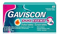 GAVISCON DUO EFEKT žuvacie tablety tbl mnd (blis.) 1x48 ks