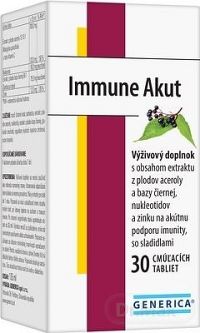 GENERICA Immune Akut cmúľacie tablety tbl 1x30 ks
