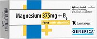 GENERICA Magnesium 375 mg + B6 forte s vitamínom C 10 šumivých tabliet