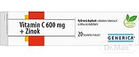 GENERICA Vitamin C 600 mg + Zinok 1×20 tbl, výživový doplnok