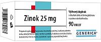 GENERICA Zinok 25 mg tbl 1x90 ks
