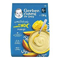 Gerber Natural Nemliečna KAŠA Dobrú noc Mango 230 g