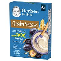 Gerber Nemliečna kaša pšenično-ovsená slivka 200 g