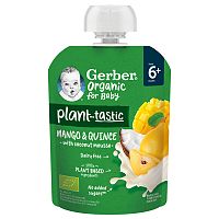 Gerber Organic kapsička mango a dule s kokosovým mliekom 80 g