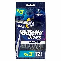 Gillette Blue3 Comfort 1×12 ks, jednorazové holiace strojčeky
