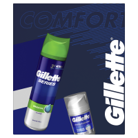 Gillette COMFORT Vianočné balenie pre mužov 1×1 set, gél na holenie + hydratačný balzam