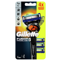 Gillette Fusion Proglide Strojček + 4 hlavice 1×1 ks, holiaci strojček + náhradné hlavice