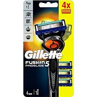 GILLETTE FUSION PROGLIDE STROJCEK + 4 NH 1×1 ks