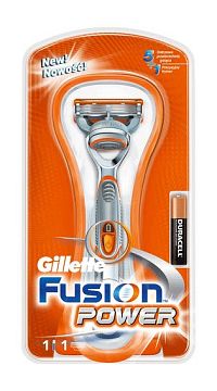 Gillette FUSION STROJČEK POWER+1 HLAVICA 1×1 ks, strojček + 1×1 ks, hlavica