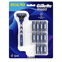 Gillette MACH3 Turbo Special pack UEFA 1 strojček + 12 náhradných hlavíc