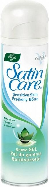 Gillette Satin Care Sensitive Skin Aloe Vera dámsky gél na holenie 200 ml