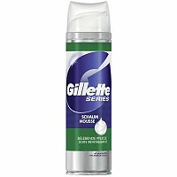 Gillette Series Sensitive Revitalizing pena na holenie so zeleným čajom 250 ml