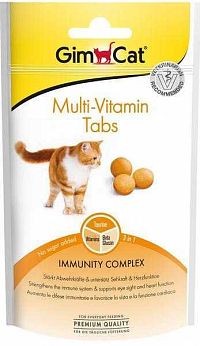 Gimcat Multivitamin Tabs 1×40 g, maškrta pre mačky