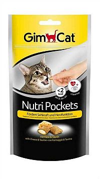 GimCat Nutri Pockets syr a taurín 60 g
