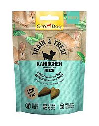 Gimdog Train & Treat Králik s Mätou 1×125 g, maškrta pre psy
