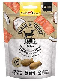Gimdog Train & Treat Losos s Kokosom 1×125 g, maškrta pre psy