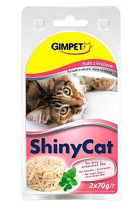 Gimpet ShinyCat kuracie s krabím mäsom 2 x 70 g