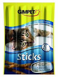 Gimpet Sticks Losos+Pstruh 1×4 ks, maškrta pre mačky