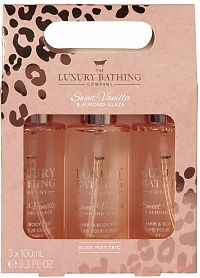 Grace Cole Sada telových sprejov - Vanilka & Mandle, 3x100ml