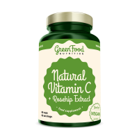 GreenFood Nutrition Natural vit C+Rosehip 60cps 1×60 cps