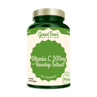 GreenFood Nutrition vit C 500mg +Rosehip 60cps 1×60 cps