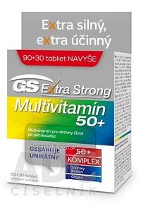 GS Extra Strong Multivitamín 50+ tbl (inov.2019) 90+30 navyše (120 ks)
