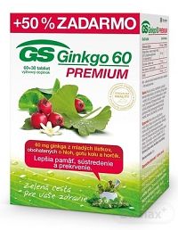GS Ginkgo 60 Premium 60+30 tabliet