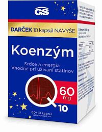 GS Koenzym Q10 60 mg. 60+10 darček