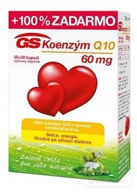 GS Koenzým Q10 60 mg NOVÝ 2×30 cps