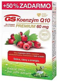 GS Koenzým Q10 60 mg PREMIUM cps 30+15 (50 % ) (45 ks)