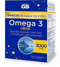 GS Omega 3 citrus. 100+70 darček