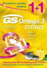 GS Omega 3 CITRUS + 2018 cps 90+90 (180 ks) + ový poukaz, 1x1 set