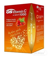 GS Vitamín C 1000 so šípkami darček 2021 1×120 tbl, 100+20 tbl navyše