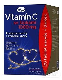 GS Vitamín C 1000 so šípkami darček 2022 1×120 tbl, vitamín C
