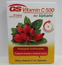 GS Vitamín C 500 so šípkami 2016 tbl 1x30 ks